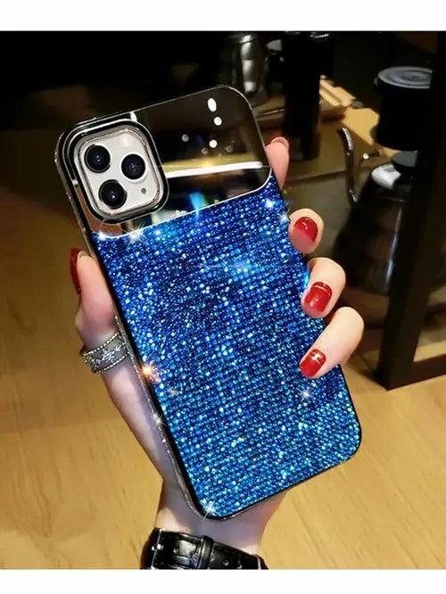 Ombre Rhinestone Decor iPhone Case