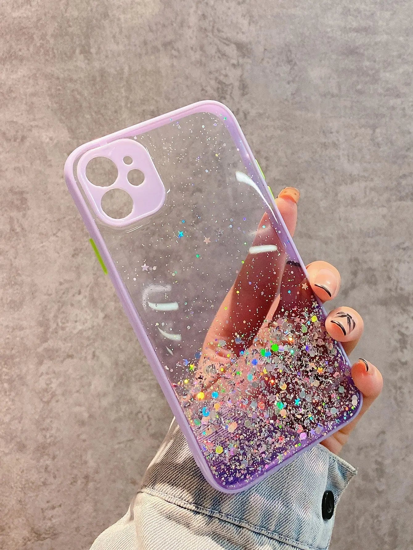 Sequin Decor Ombre Phone Case
