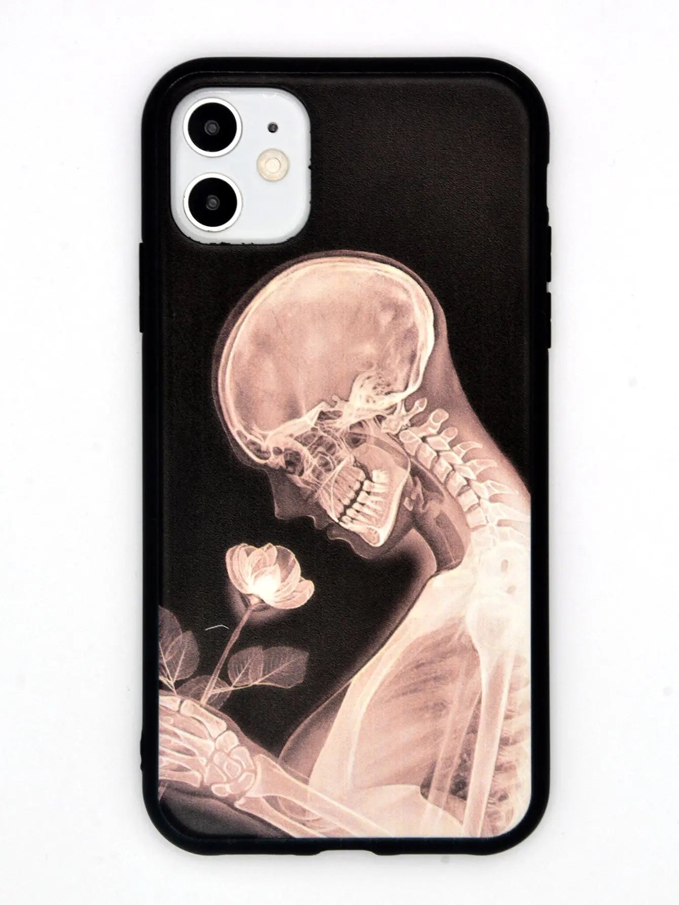 Skull Rose Pattern Phone Case