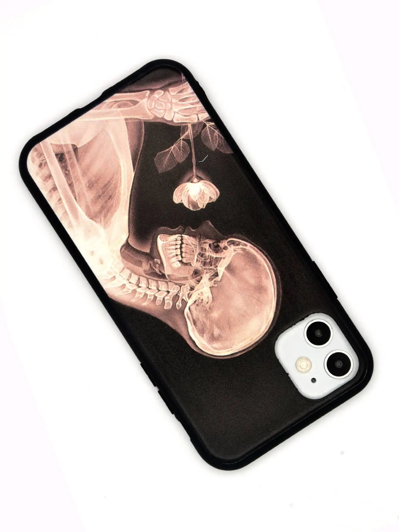 Skull Rose Pattern Phone Case