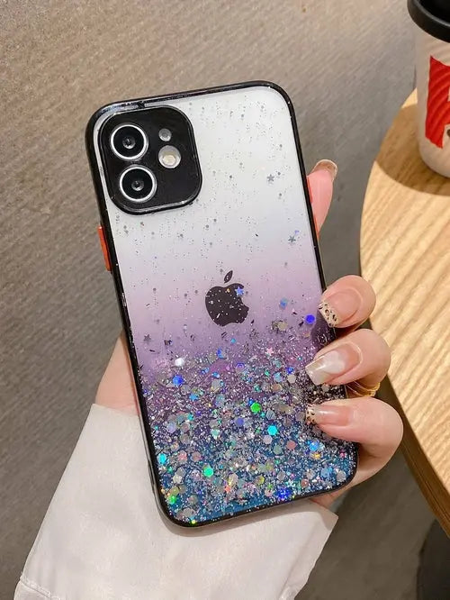 Sequin Decor Ombre Phone Case