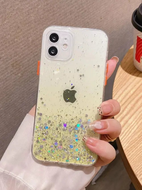 Sequin Decor Ombre Phone Case
