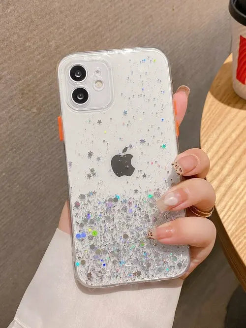 Sequin Decor Ombre Phone Case