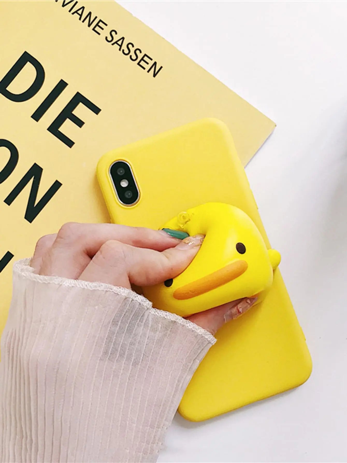 3D Chicken Decor Phone Case