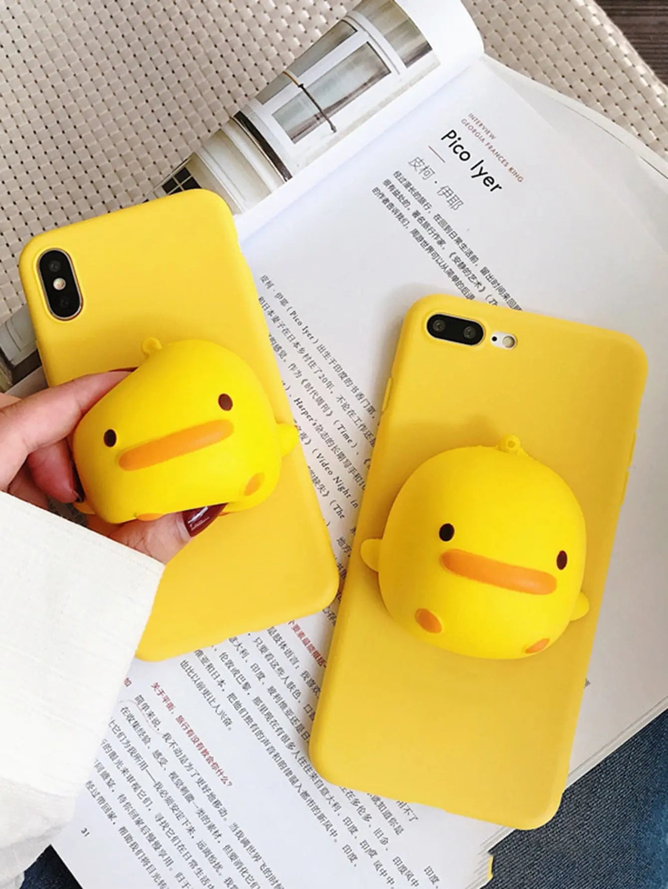 3D Chicken Decor Phone Case
