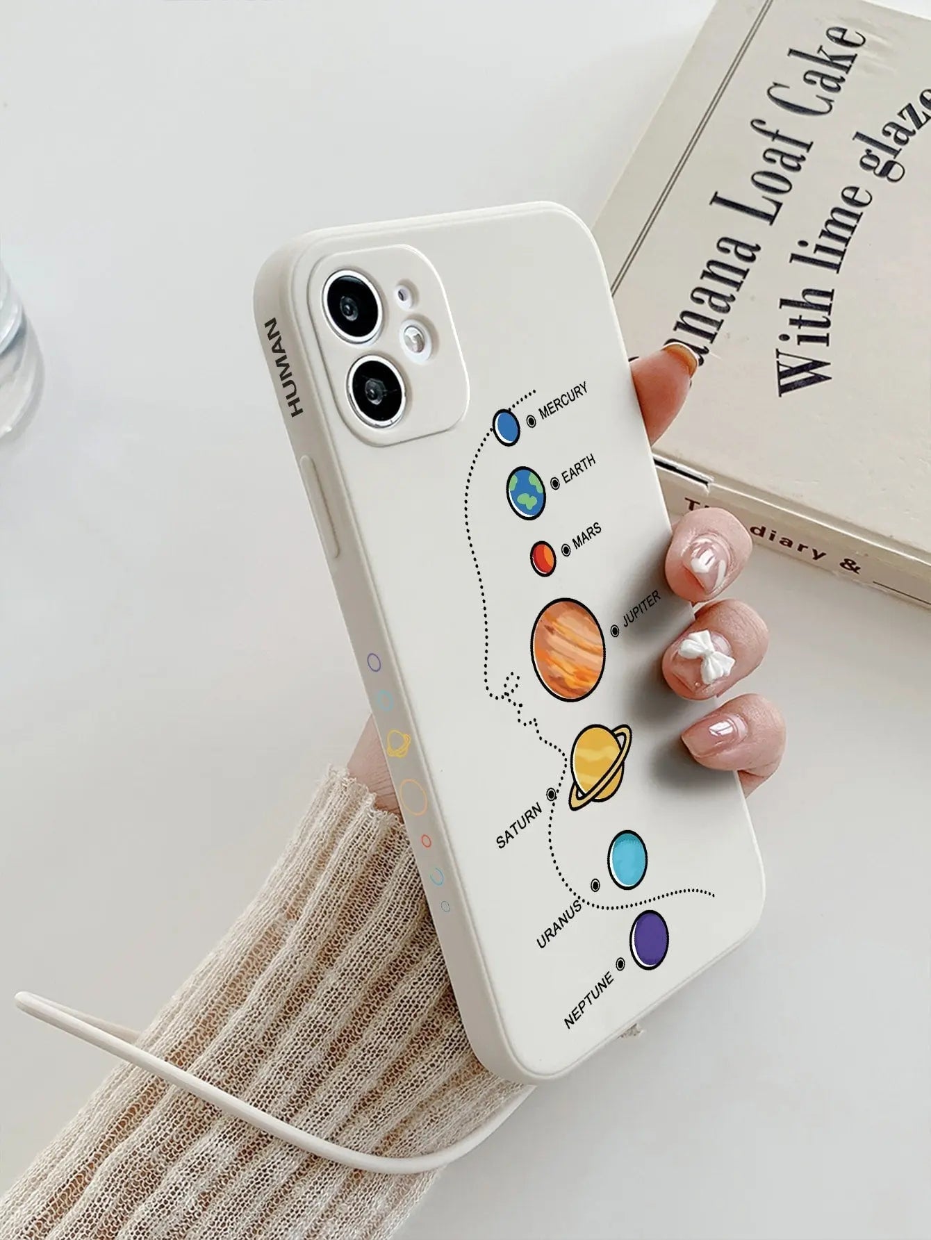Cartoon Planet Phone Case With Lanyard