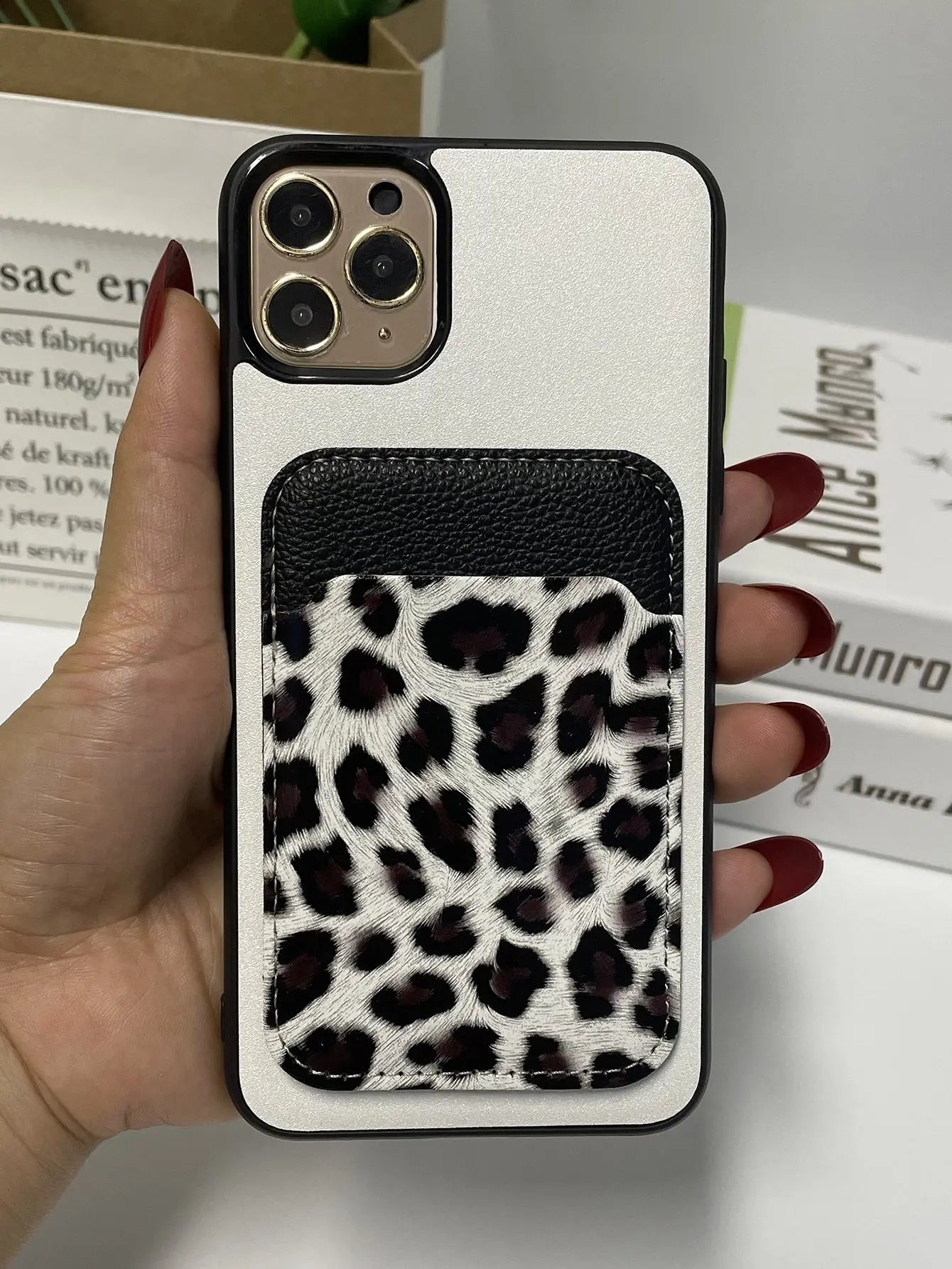 Leopard Card Slot Phone Case