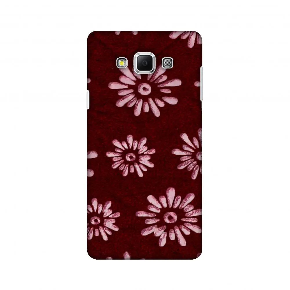 Batik Dyeing Florals - Maroon And Ivory Slim Hard
