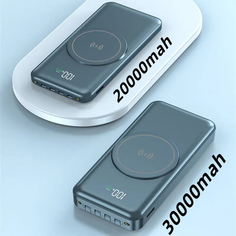 Magnetic wireless power bank wireless charging power banks with cable