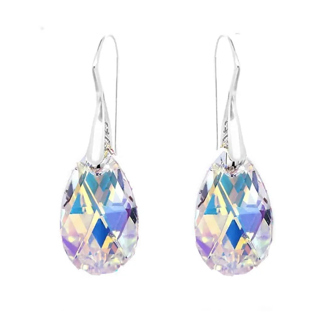 Iridescent Vivid Light Crystal Drop Earring