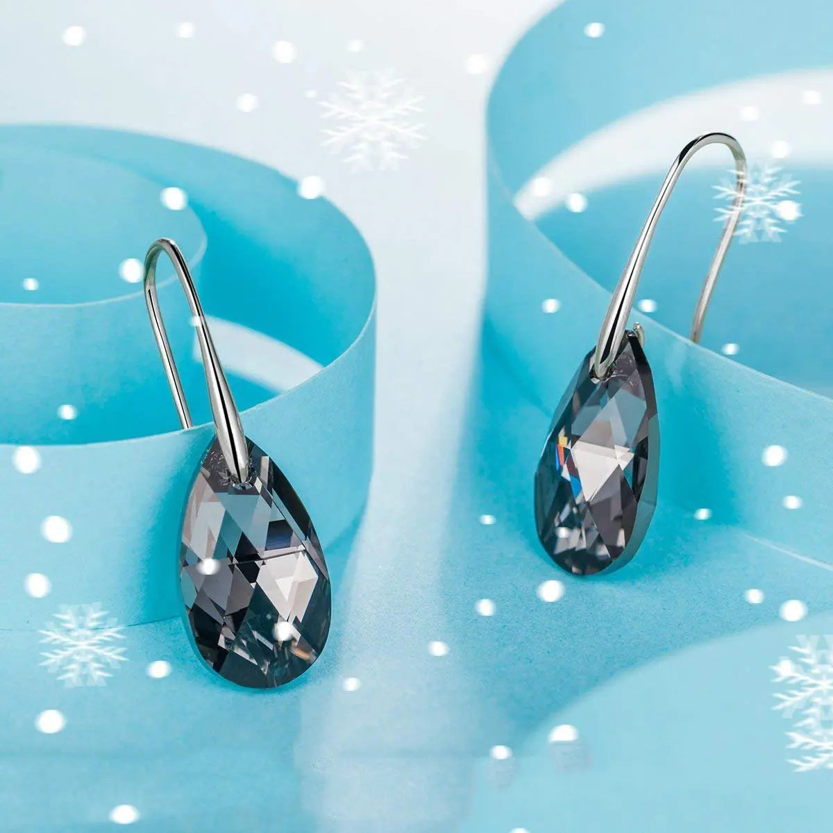 Iridescent Vivid Light Crystal Drop Earring