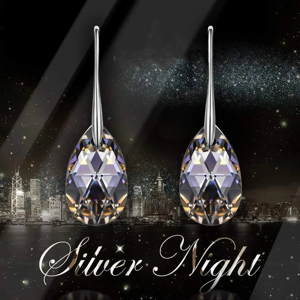 Iridescent Vivid Light Crystal Drop Earring
