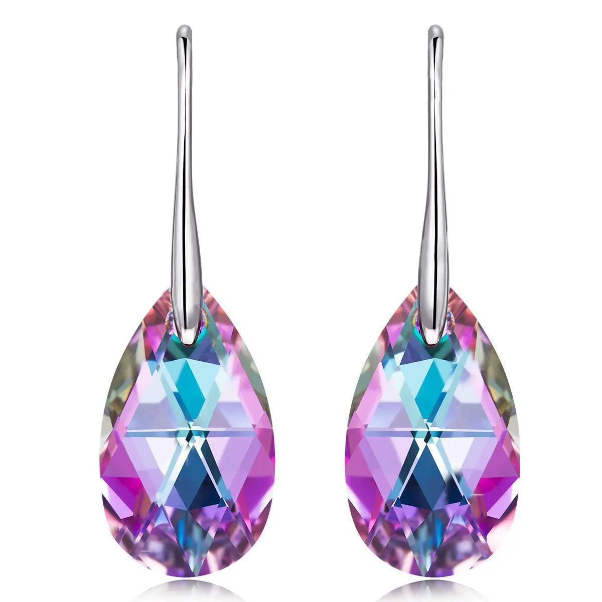 Iridescent Vivid Light Crystal Drop Earring