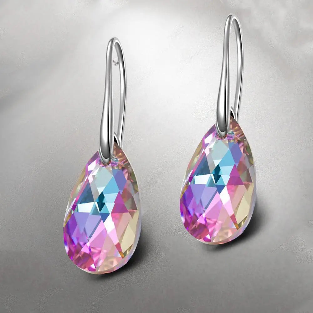 Iridescent Vivid Light Crystal Drop Earring
