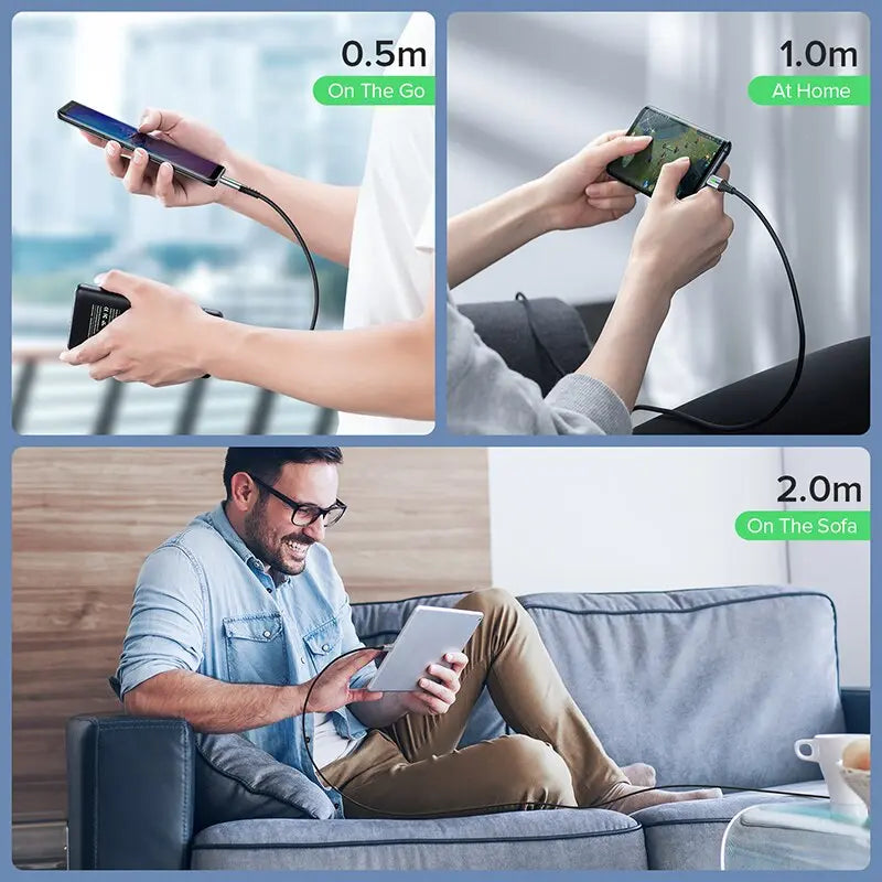 60 W USB type-C power delivery charging cable