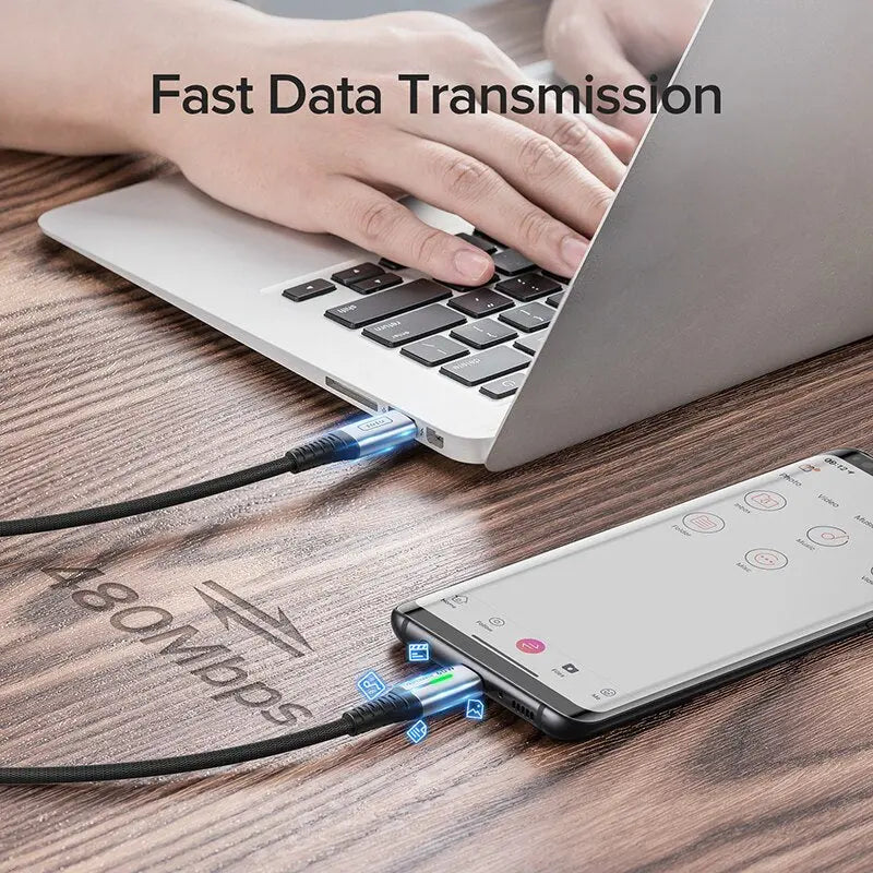 60 W USB type-C power delivery charging cable