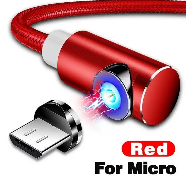 Magnetic smartphone charging cable iPhone Android Universal