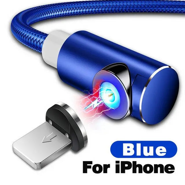 Magnetic smartphone charging cable iPhone Android Universal