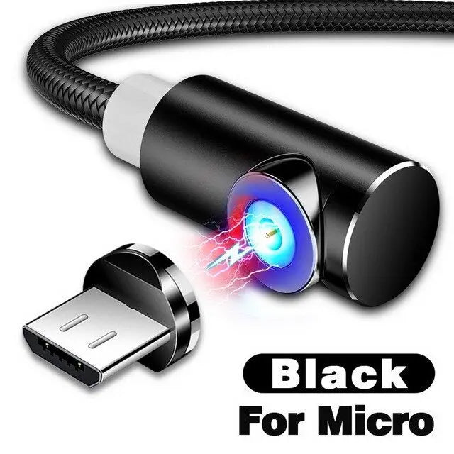 Magnetic smartphone charging cable iPhone Android Universal