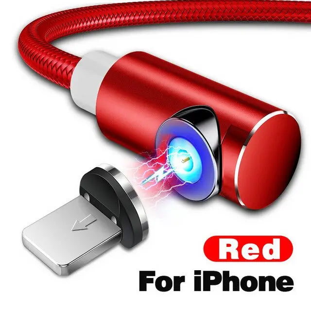 Magnetic smartphone charging cable iPhone Android Universal
