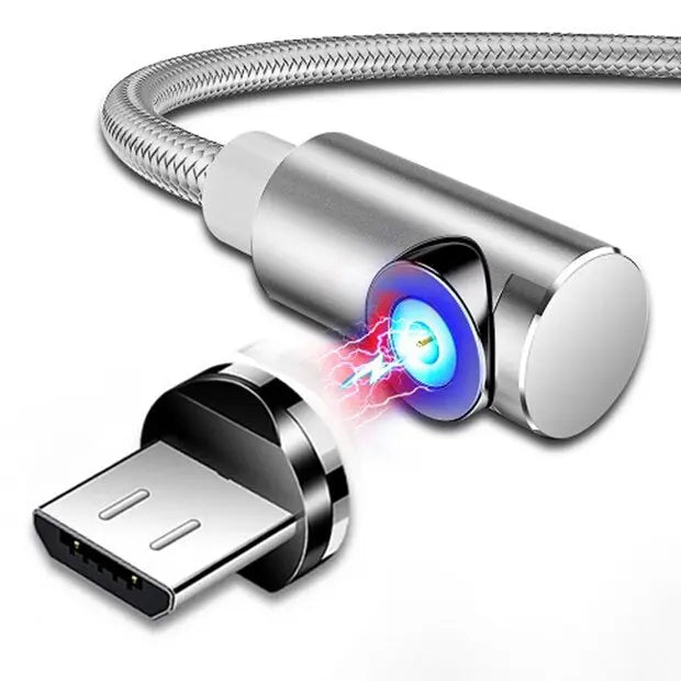 Magnetic smartphone charging cable iPhone Android Universal