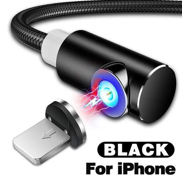 Magnetic smartphone charging cable iPhone Android Universal