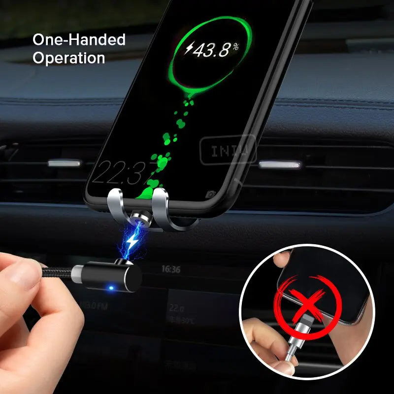 Magnetic smartphone charging cable iPhone Android Universal