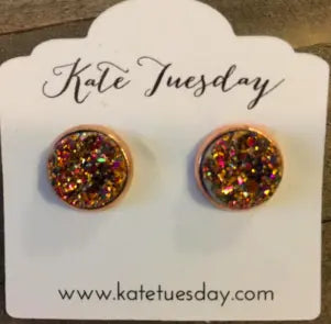 Balm Bay Druzy 12 mm Earrings