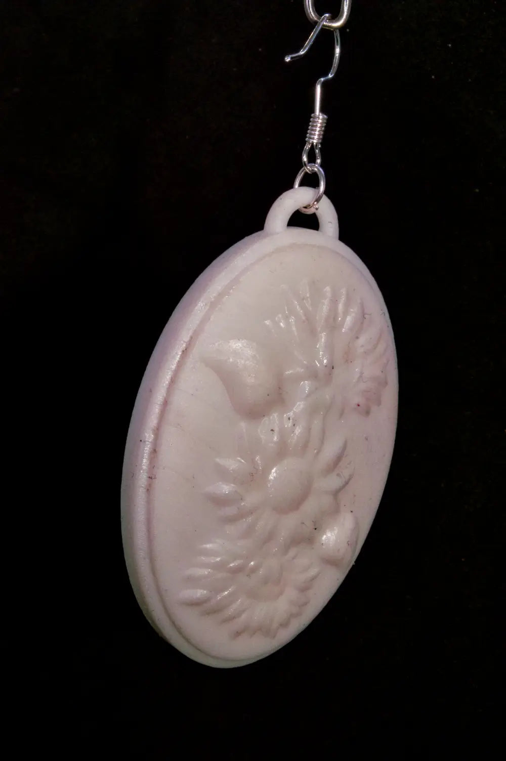 flower pendant-earrings