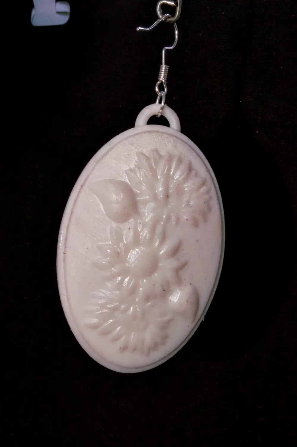 flower pendant-earrings