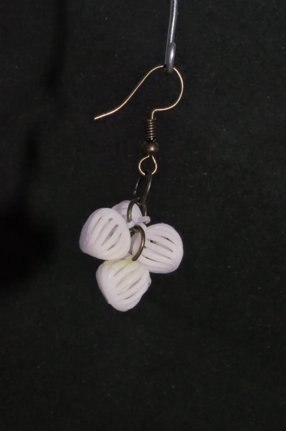 Spiraled berry bunch earrings