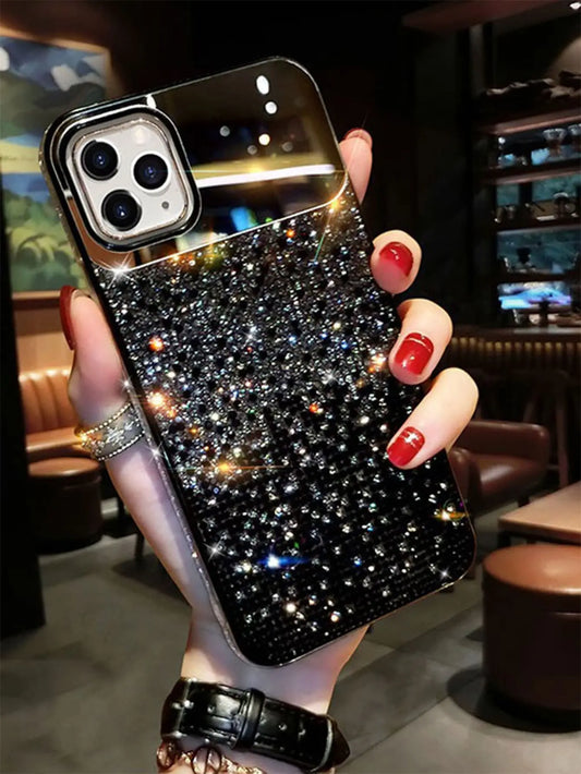 Ombre Rhinestone Decor iPhone Case