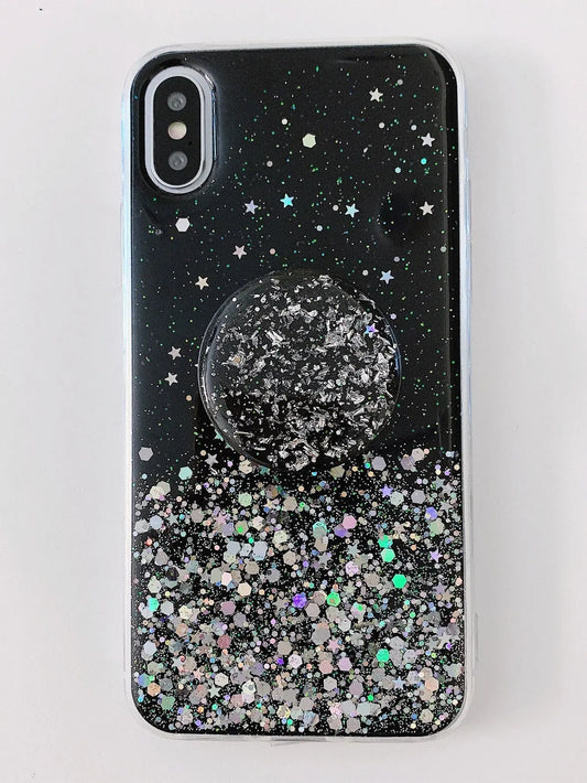 Glitter Phone Case With Stand out Phone Grip