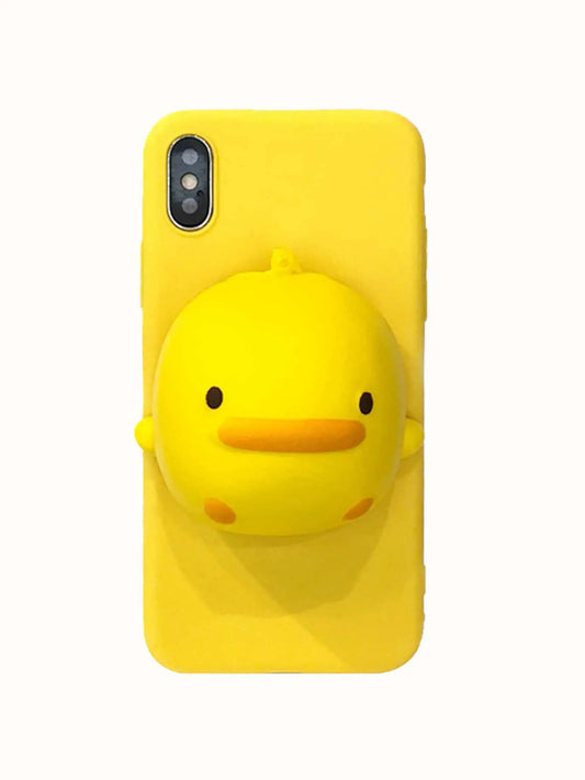 3D Chicken Decor Phone Case