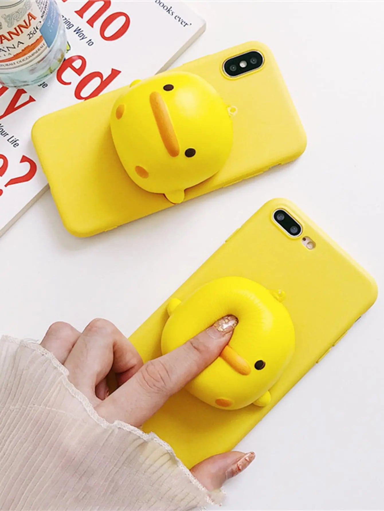3D Chicken Decor Phone Case