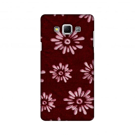 Batik Dyeing Florals - Maroon And Ivory Slim Hard