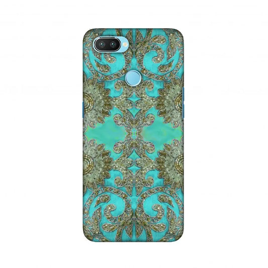 Beads And Threadwork - Aquamarine And Gold Slim Hard Shell Case For