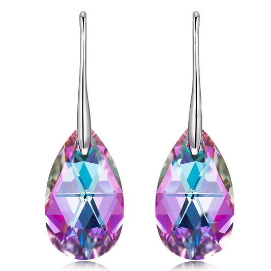 Iridescent Vivid Light Crystal Drop Earring