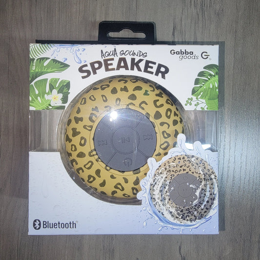 Aqua Sounds Bluetooth Speaker for the Shower Leopard Print