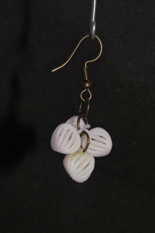 Spiraled berry bunch earrings