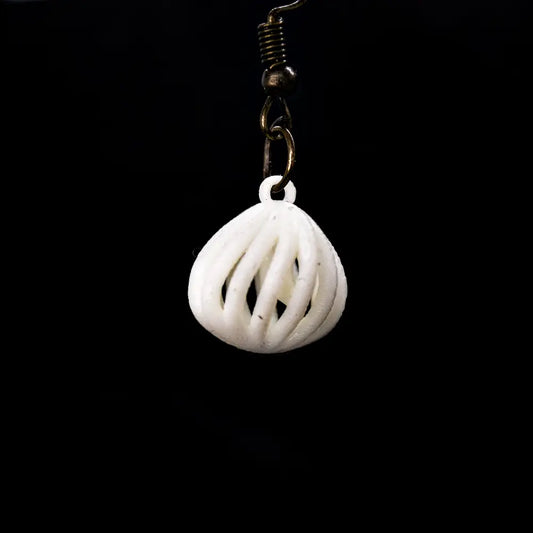 Spiraled berry earring